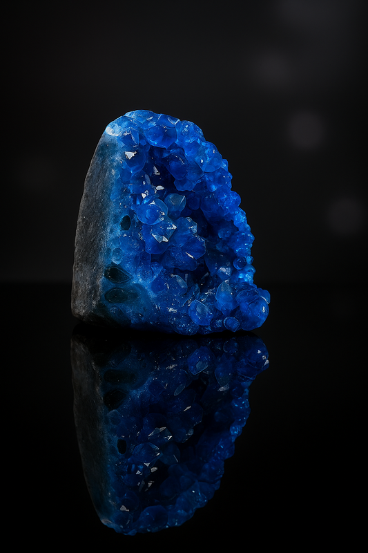 Blauer Calcit Druse